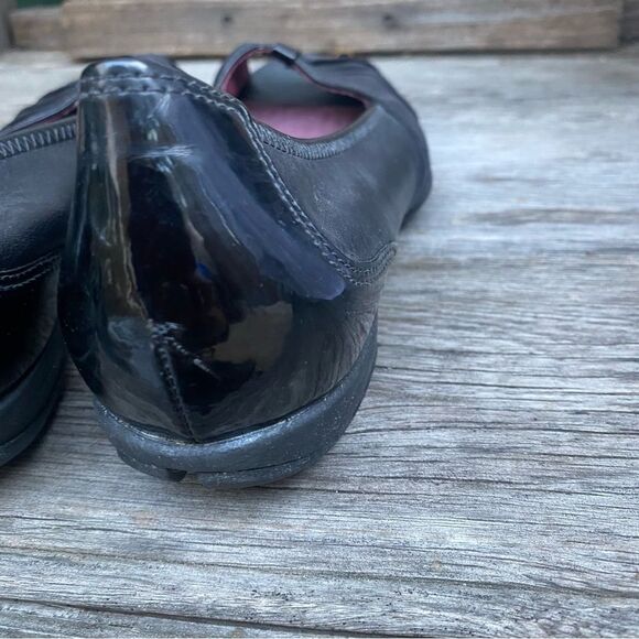 Privo by Clarks Black Leather open toe Flats size 8 - Picture 4 of 10